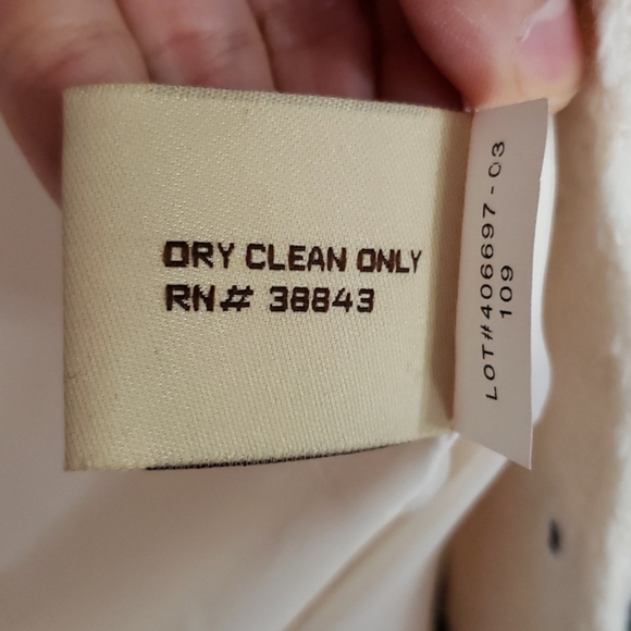 American Rag Cie Ivory Long Coat Size Small - Picture 6 of 12